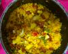 Farofa de cuscuz com calabresa