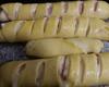 Pão recheado com presunto e queijo