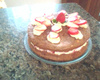 Torta de morango com nata