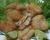 Filé de peixe empanado