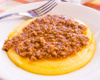 Angu de fubá com queijo mussarela