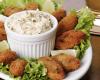 Bolinho assado de bacalhau