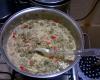 Moqueca de Sururu com farofa de alho