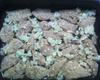 Frango assado com farofa crocante