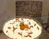 Pavê de chocolate com morangos