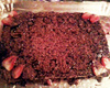 Bolo de chocolate com morango
