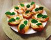 Brusqueta com queijo cottage