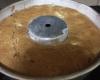 Bolo de maçã, canela, castanha e uvas-passas