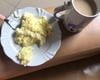 Ovos mexidos de café da manhã