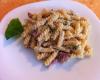 Macarão fusilli 3 queijos ao basílico