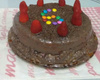 Bolo de chocolate com morango e coco - da Bia