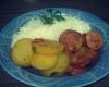 Calabresa com batata na panela de pressão