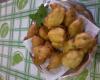 Bolinho de mandioca e calabresa