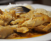 Frango de panela de pressão sem água