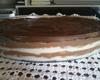 Pavê de chocolate preto e chocolate branco