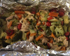 Papelote de frango com legumes