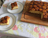 Bolo invertido de banana caramelada de liquidificador
