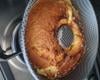 Bolo de fubá com cobertura de goiabada