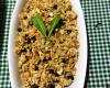 Farofa de frango, passas e castanhas