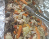 Papelote de frango com legumes