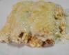 Panqueca cremosa de frango com requeijão e molho branco