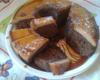 Pudim com bolo de chocolate