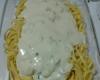 Macarrão ao molho branco com camarão