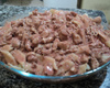 Filé de peito de frango ao molho rosé com vinho tinto