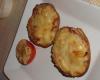 Batata no forno com bacon e queio