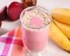 Vitamina de banana, beterraba e aveia