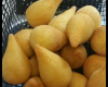Coxinha com massa de farinha e batata