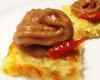 Canapé de arroz e feijão