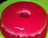 Pudim de gelatina de morango