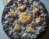 Bolo simples de chocolate com coco
