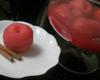 Maçã com gelatina