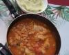 Molho de filé de peixe com camarão