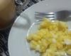 Ovos mexidos de café da manhã
