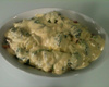 Penne ao molho branco e brócolis
