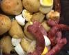 Linguiça ao forno com batatas