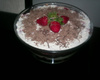 Pavê de chocolate com morangos