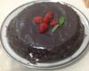 Bolo de chocolate com creme de café com chocolate