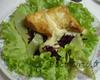 Queijo camembert com mix de folhas