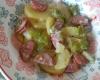 Calabresa com batata na panela de pressão