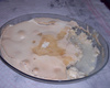 Torta de banana com creme e suspiro do Marcelo