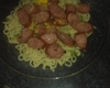 Macarrão instantâneo com calabresa