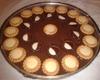 Pavê de chocolate preto e chocolate branco