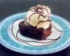 Brownie de chocolate com sorvete
