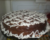 Bolo trufado de brigadeiro branco e preto