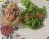 Batata recheada com calabresa