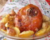 Pernil assado com batatas